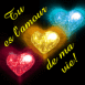 Coeurs en diamant "Tu es l'amour de ma vie"