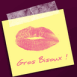 Pense-b�te: "Gros bisoux" rouge � l�vres
