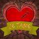 Coeur meurtri "Je t'aime"