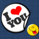 Badge "I Love You"