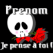 Squelette sur son 31 "Je pense � toi"