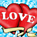 Tatouage deux coeurs "Love"