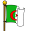 Alg�rie, drapeau flottant