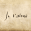 Je t'aime en �criture arabe!