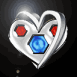 Double Coeur argent�