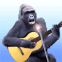 Gorille � la guitare s�che