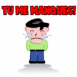 Gar�on qui pleure "Tu me manques!"