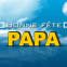 Bonne f�te papa sur ciel bleu